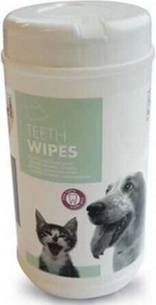 M-Pets Teeth Wipes Bottles Dog Dental 40pcs
