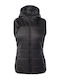 Loanna Women's for Hiking Short Puffer Jacket for Winter with Hood Black