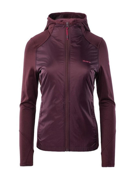 Iguana Selva II Women's Short Sports Jacket for Spring or Autumn with Hood Pink