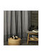 Whitegg Curtain with Pencil Pleat K066 15 Dark Grey / White 270x280cm