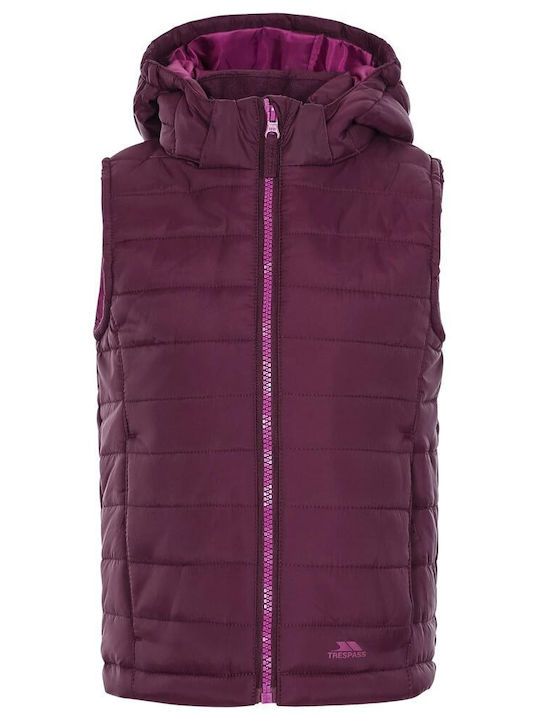 Trespass Kids Quilted Sleeveless Short Coat wit...
