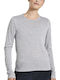 Damen Sport Bluse Langärmelig Gray