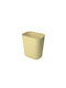 Office Plastic Waste Bin Beige 16x26x23cm