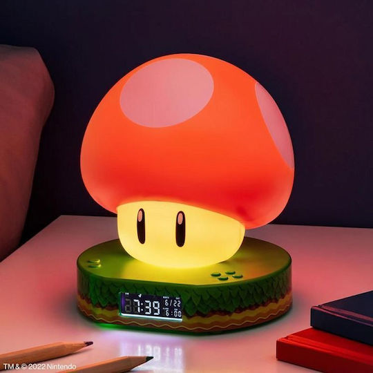 Paladone Επιτραπέζιο Ψηφιακό Ρολόι με Ξυπνητήρι Nintendo Super Mushroom PP10064NN Paladone Επιτραπέζιο Ψηφιακό Ρολόι με Ξυπνητήρι Nintendo Super Mushroom PP10064NN