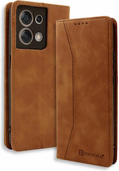 Bodycell Book Synthetic Leather Brown (Oppo Ren...