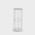 Metal Flower Stand &Klevering Metal Grey small 50 x Ø 20 cm