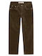 Детски Панталон Кадифен Каки Authentic Straight Fit Corduroy Pants