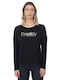 Freddy Women's Athletic Blouse Long Sleeve Black