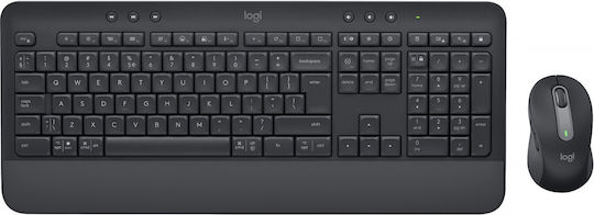 Logitech Signature MK650 Безжично Комплект клавиатура и мишка Английски US Черен