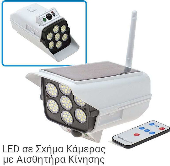 Dummy Überwachungskamera Solar mit LED-Beleuchtung