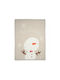 Mamas & Papas Одеяло Детски пелени за пелени Xmas Snowman Плетено Бежов 70x90см.