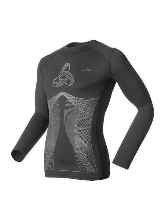 Odlo Muscle Force Warm Men's Thermal Long-Sleeved Compression Shirt Black