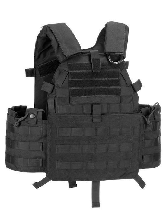 Invadergear Γilet de luptă 6094A-RS Black Vestă de luptă neagră Invadergear Γilet de luptă 6094A-RS Black Vestă de luptă neagră