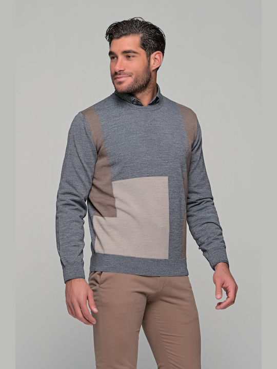 PHOENIX woolen men's knitwear - 133090 Grey