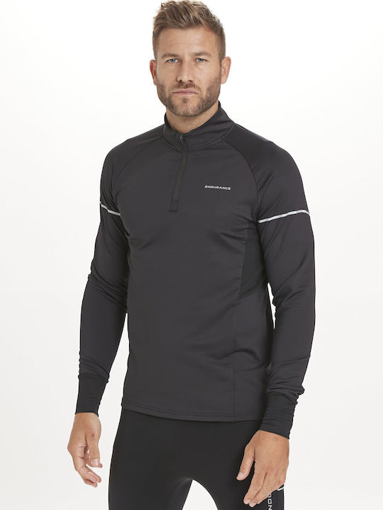 Ausdauerbluse L/S Kredly Active Stretch Midlayer - 1001 Schwarz