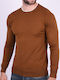 Men's Long Sleeve Blouse Brown