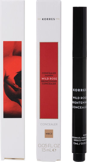 Korres Wild Rose Brightening Liquid Concealer WRC3 1.5ml