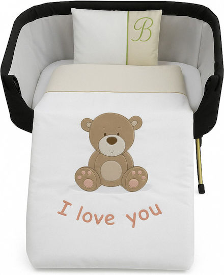 Beboulino Σет За Количка Mooving Bear Бял 3бр