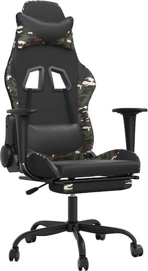 Camo gaming clearance chair with footrest