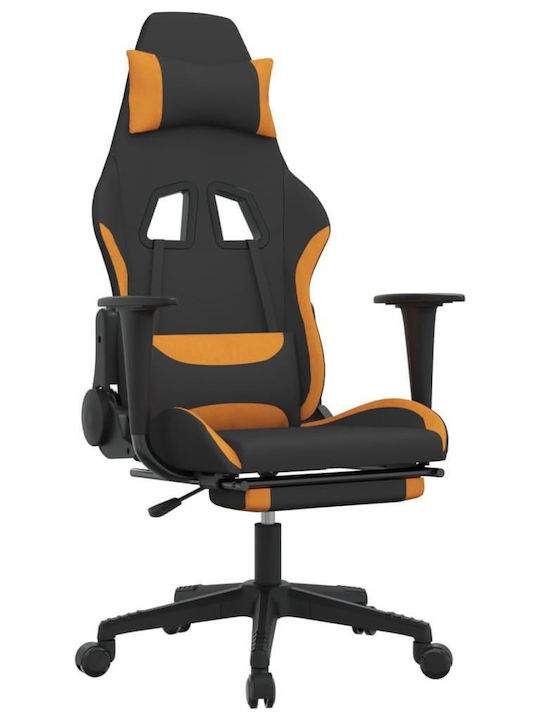 vidaXL 3143747 Gaming Chair with Footstool Blac...