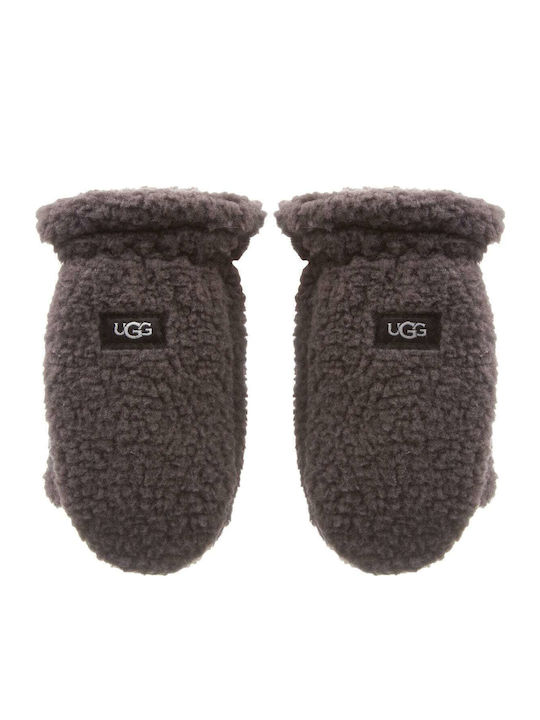 Sherpa Mitten Gri Femei Manusi cu blană
