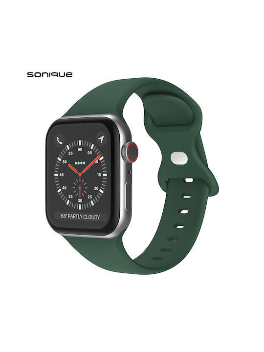 Sonique Butterfly Curea Silicon Dark Green (Apple Watch 42/44/45mm - Ceas Apple 42/44/45mm)