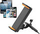 Mobile Phone Holder and Tablet Car with Adjustable Hooks Black