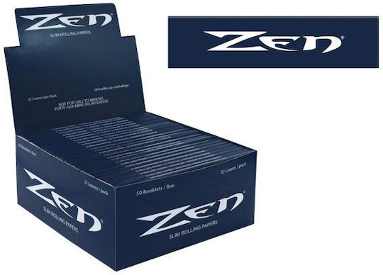 Zen Collection Blue Organic Hemp Χαρτάκια Στριφτού Τσιγάρου King Size 32 φύλλα 1τμχ