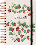 Grupo Erik Notebook Spiral A5 with Dots and Elastic White