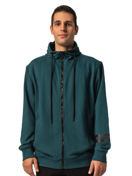 Ζακέτα με Κουκούλα Pine Green