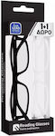 Eyelead Women's Reading Glasses +2.50 Black / Transparent 2pcs