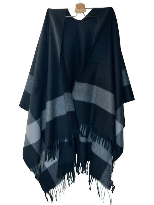Verde Women's Poncho Black