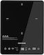 Cecotec Full Crystal Onyx Επιτραπέζια Εστία Επαγωγική Μονή Μαύρη