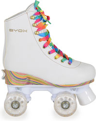 Byox Donna Quad Αυξομειούμενα Rollers Λευκά Ενηλίκων/Παιδικά