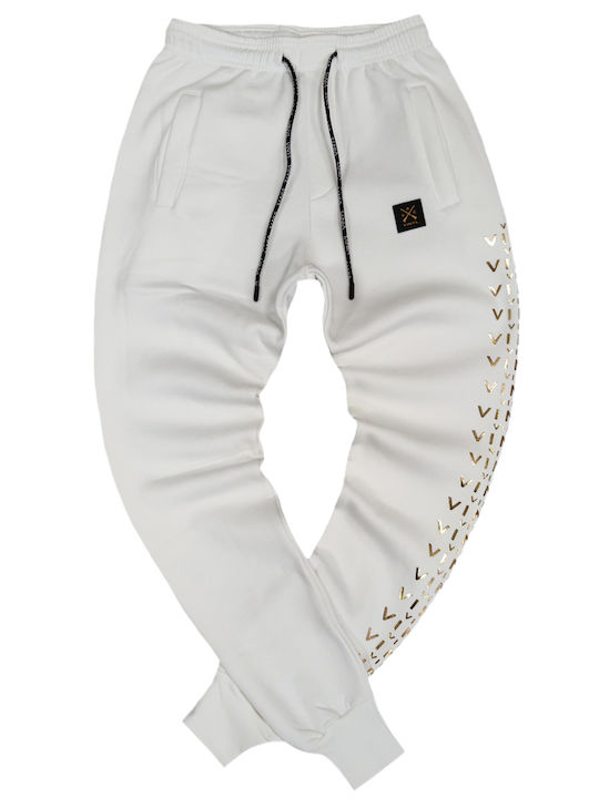 Jogginghose mit Gummizug Weiß