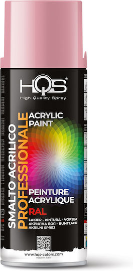 HQS Σπρέι Βαφής Ακρυλικό Ροζ RAL 3015 400ml
