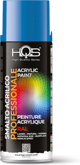 HQS Σπρέι Βαφής Ακρυλικό Μπλε RAL 5015 400ml