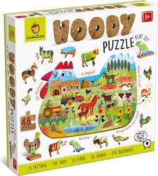 Wooden Kids Puzzle Farm for 5+ years+ Years 48pcs Ludattica
