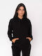 Thalia Women's Sweatshirt Hooded Black