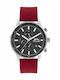 Slazenger Men's Watch 45mm Battery with Red Rubber Strap