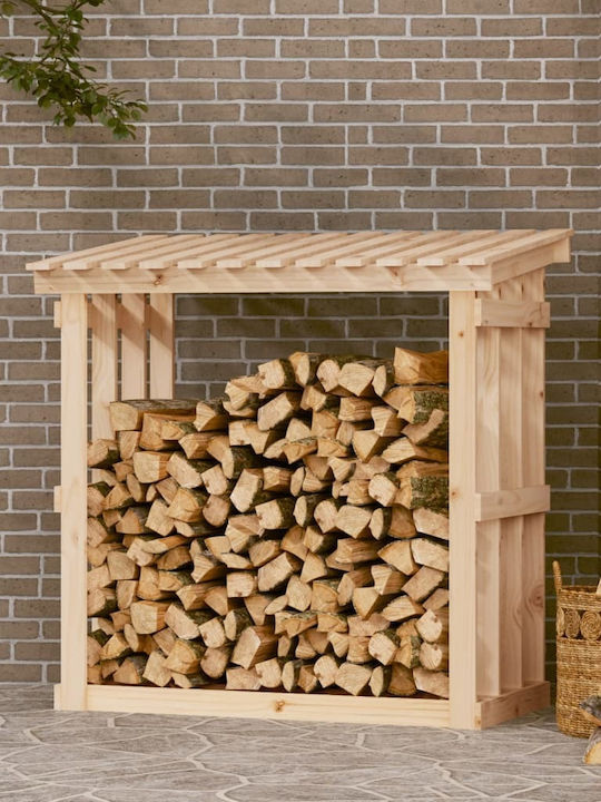 vidaXL Hölzernes Box Holzlagerung 108x64.5x109cm Beige
