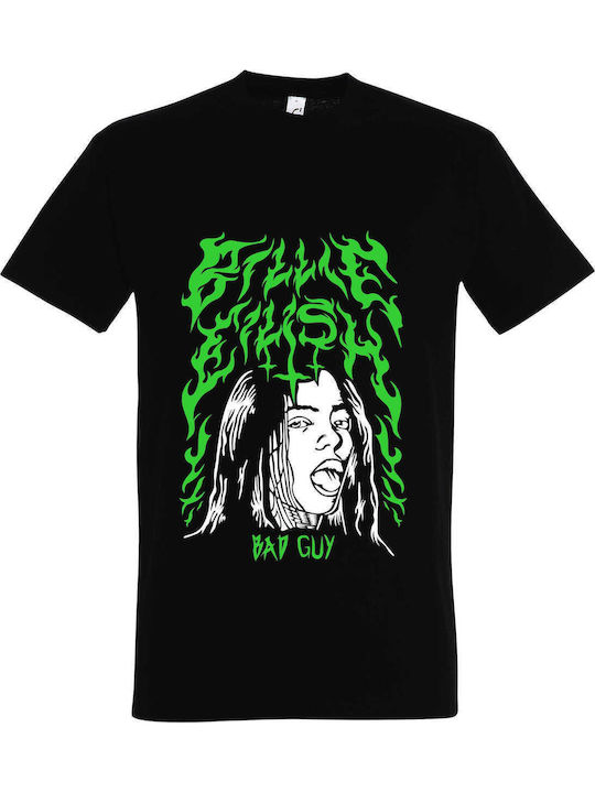 Tricou unisex "Billie Eilish Bad Guy" negru