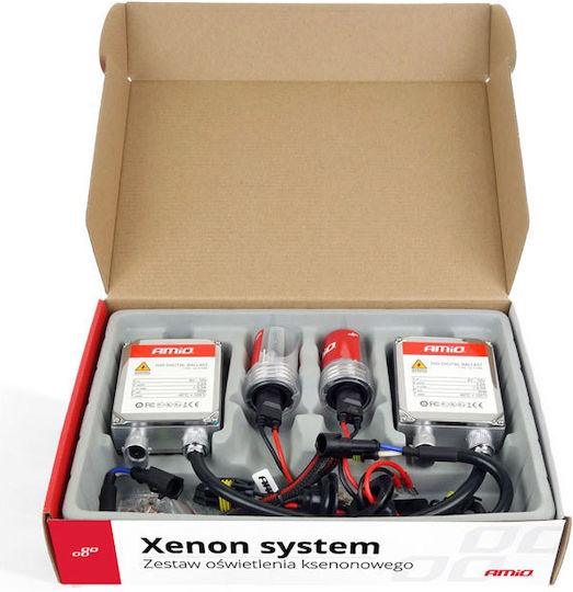 AMiO Xenon Σετ Φωτισμού Αυτοκινήτου D2R 35W 12V 6000K Ψυχρό Λευκό