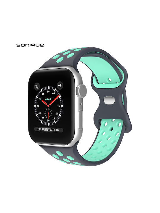 Sonique Sport Armband Silikon Dark grey / Veraman (Apple Watch 38/40/41mm)