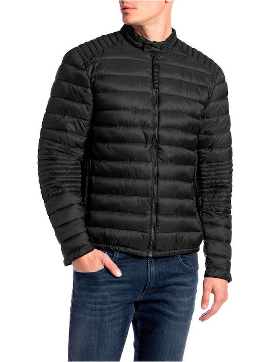 Зимно Мъжко Puffer Черно Яке