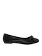 Synthetic Leather Ballerinas Black