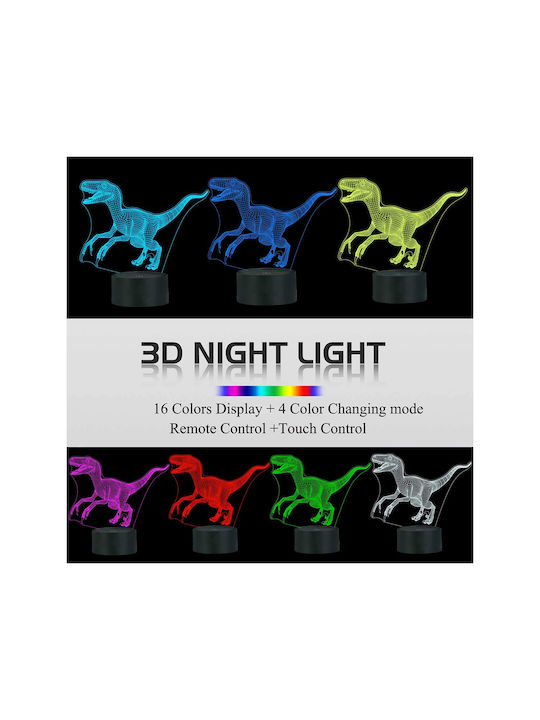 I-Total Διακοσμητικό Φωτιστικό 3D Illusion LED