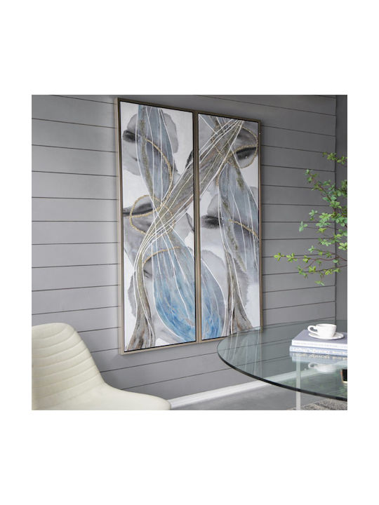 Artekko Twofold Painting Oil Painting on Canvas 50x180cm