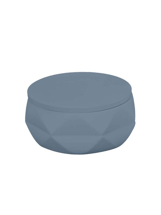 Kleine Wolke Crackle Jar Tisch Halter für Baumwolle Kunststoff Blau