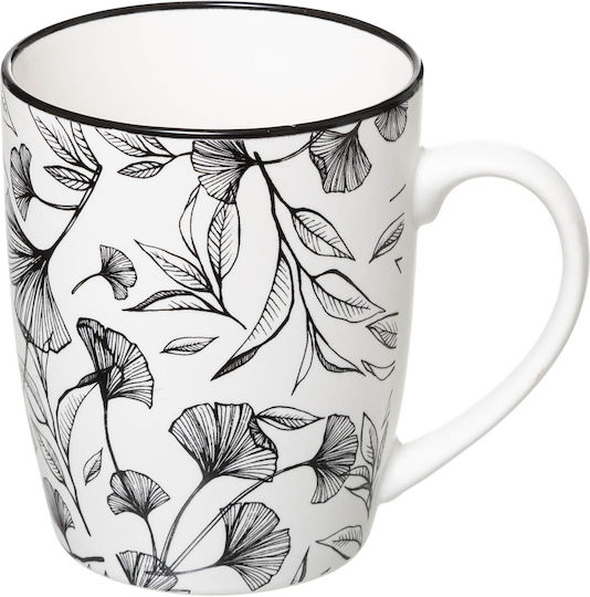 Floral Mug White 340ml